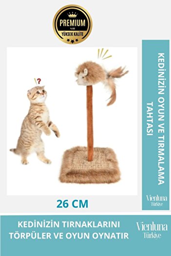 vienluna Premium Cat Scratching Board with Sound Toy Fun Nail Grinding Toy