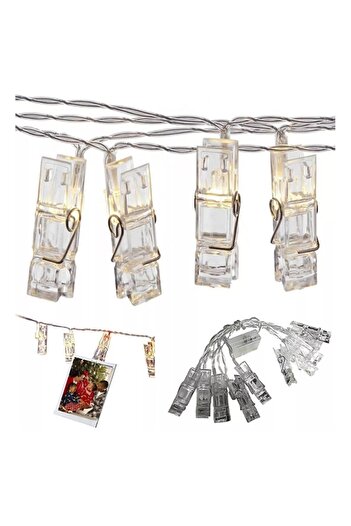 KESNUP LED garland with hooks 1.7 m battery powered