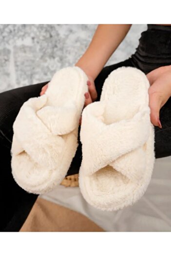 SWORD Winter Cross Women's Slippers |   Plush Wool House Slippers |   Non-Slip Base