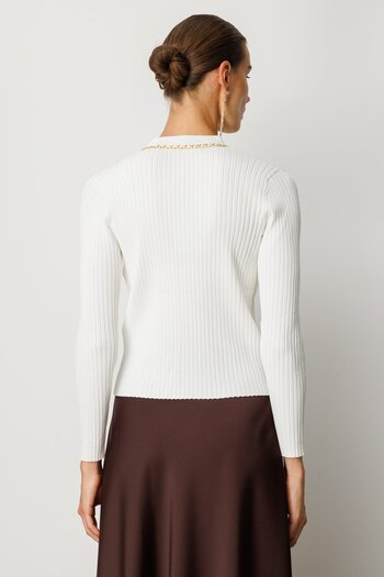 On Fashion Chain Corded Cardigan -60951