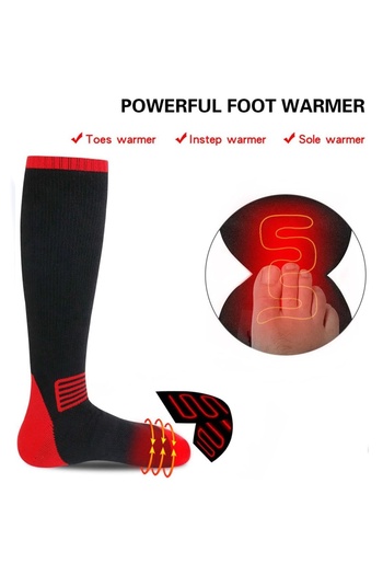 NeoSimply Heated Socks Neosimply®, for Ski and Winter Season, Rechargeable Battery 3400 mAh 3.7 V, Unisex, M