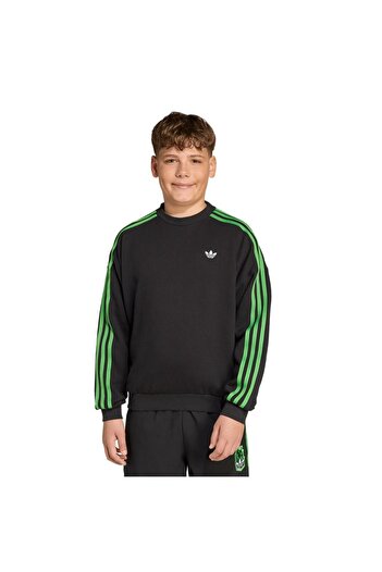 adidas Παιδικό μαύρο φούτερ CREW JW7723