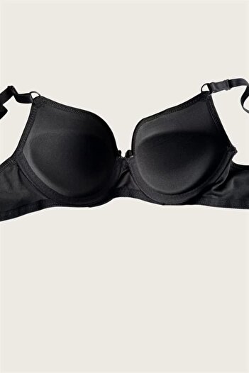 Secretsita Black-Ten 2-Piece Micro Fabric Push Up Padded Underwire Daily Supported Bra