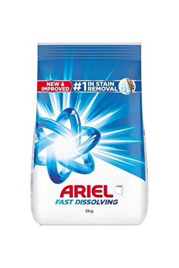 Ariel Fast Dissolving Laundry Detergent Powder 6kg