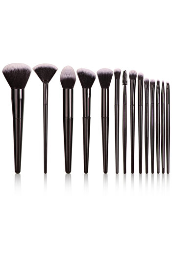 Choice3 14PCS Black Makeup Brush Set Professional Super soft detail brush Blush Brush Foundation Concealer E