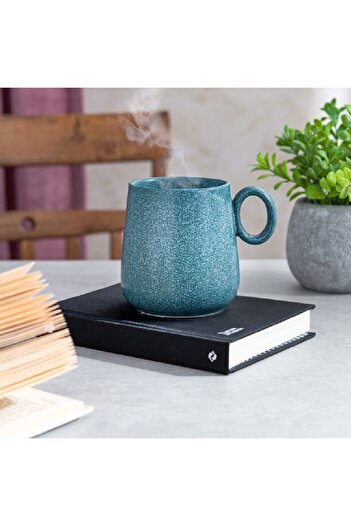 Dallaty porcelain matt blue mug