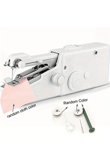 Choice 1set 1pc Mini Portable Handheld Sewing Machine, Quick Stitch Tool for Fabric, Cloth, Clothing