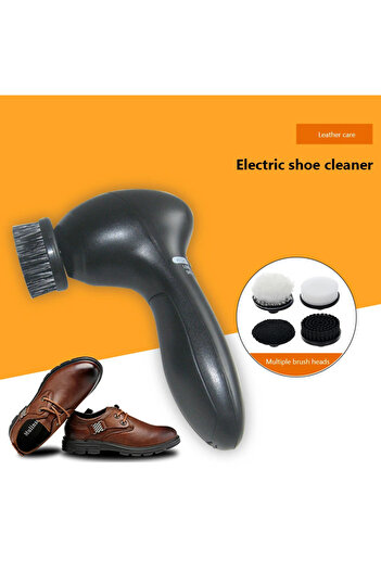 APWIKOGER Handheld Automatic Shoe Brush Battery Powered Electric Leather Care Kit Replaceable Shoe Polisher...