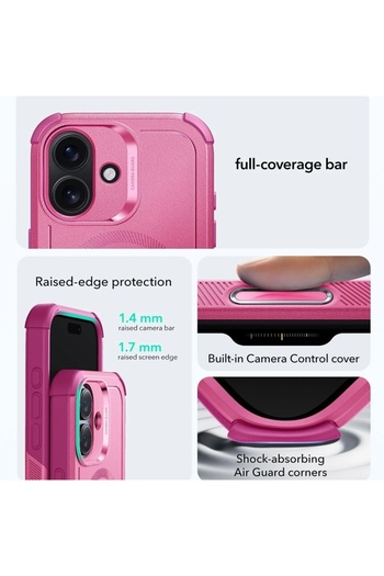 ESR Case for IPhone 17, Magsafe, Cyber Halolock, Pink