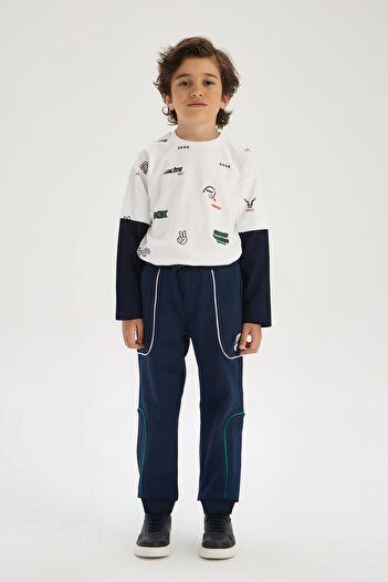 Nebbati Φούτερ BG Store Boy's Navy Blue