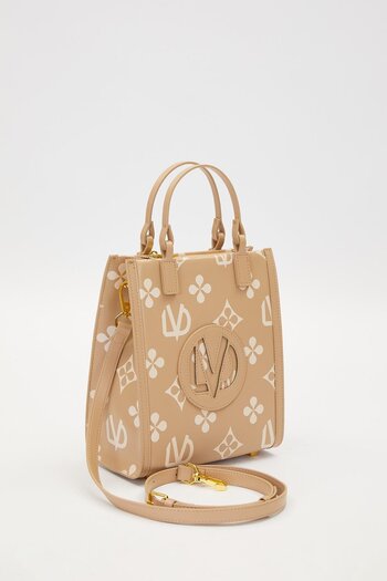 Levidor Mink Printed Symbol Pattern Handbag