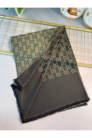 MOD-EXX G Pattern Self-Textured Patterned Italian Double-Tiered Shawl