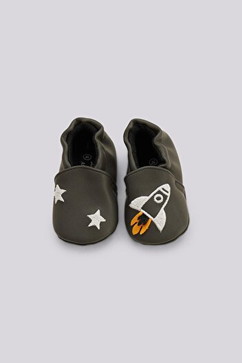 Layette Bg Store Baby Boy Anthracite Booties