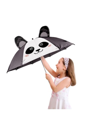 Manolex Umbrela de ploaie pentru Copii Model Ursulet Panda, 4 Pliuri, Material Poliester
