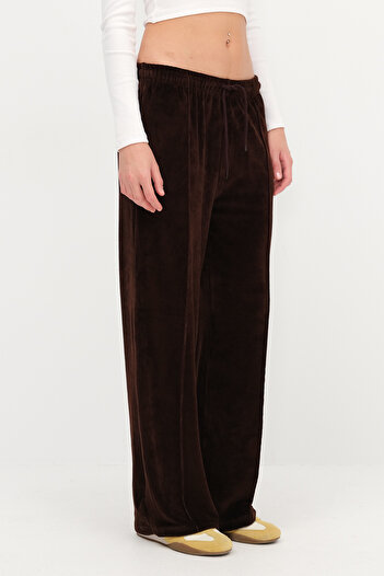 Addax Velvet Wide Leg Sweatpants Eşf10510