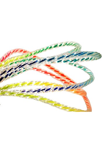 Jaru Rainbow Crystal Jump Rope Lazer Handles 7 Foot Long