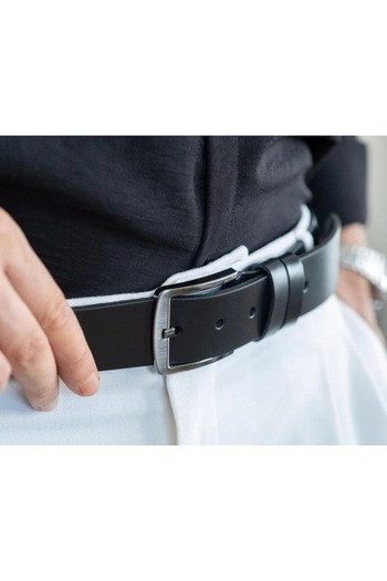 BloominBag Bloombelt Cosmic Black Genuine Leather Men's Belt-120Cm
