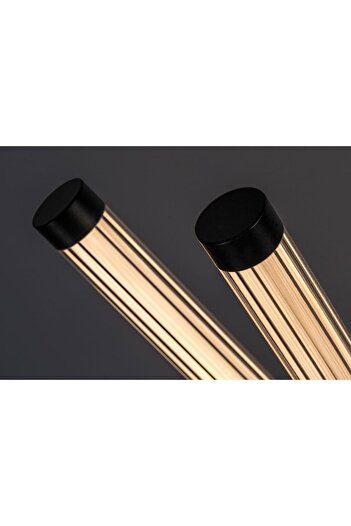 Rabalux Lampadar LED, realizat din metal, abajur din acril, comutator on/off, 28 W, 3050 lm, lumina calda...
