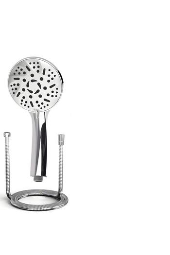 OEM High pressure shower head, 9 functions, Adjustable bracket, 1.5 m flexible hose, Chrome plated