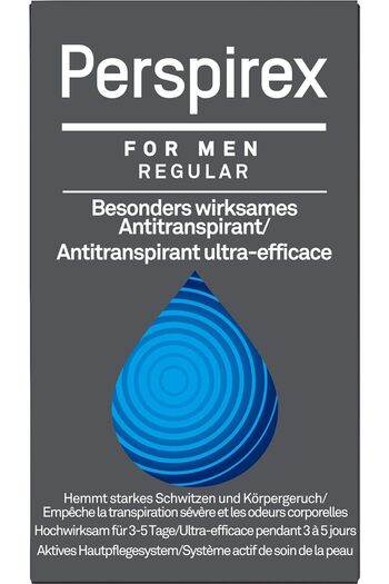 Perspirex Roll On Antiperspirant Regular Strength for Men - 20ml, Fragrance-Free