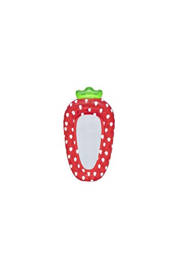 BESTWAY Inflatable Mattress with Mesh in Strawberry Shape, 164 x 88 x 23 cm, BW 43644