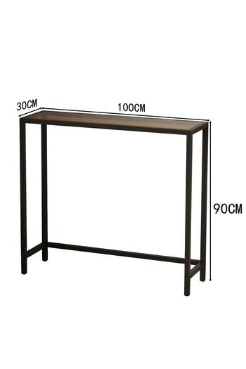 VariFurnx 100*30*90cm Glass Console Table Tempered Glass Top Sofa Table Coffee Corner Display Shelf Entryway