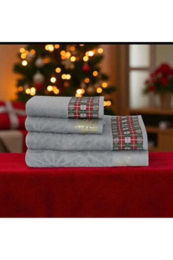 NikAr Home Cotton Towel Set 4-Piece Set 100% Cotton 70X130 / 50X80 Dimensions