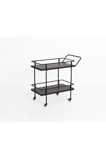 private house Modern Elegance Trolley Tea and Coffee Serving Trolley Dark Brown