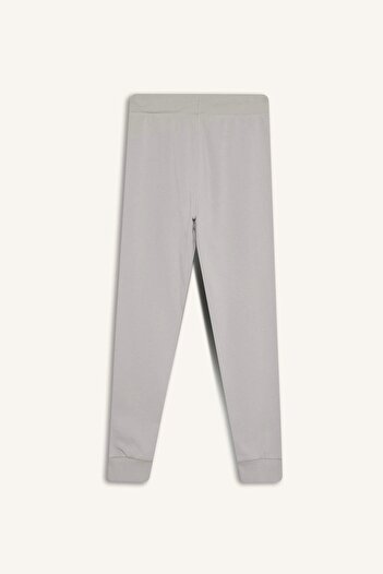 DeFacto K8852 Gri Erkek Çocuk Beli Lastikli Jogger Eşofman Altı