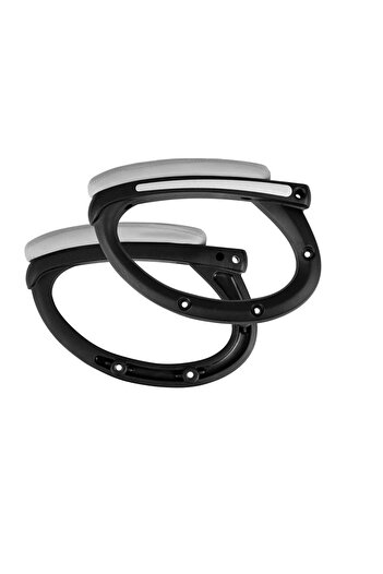 DacEnergy Set 2 cotiere pentru scaun de birou , material rezistent, 8 dopuri de mascare, gri