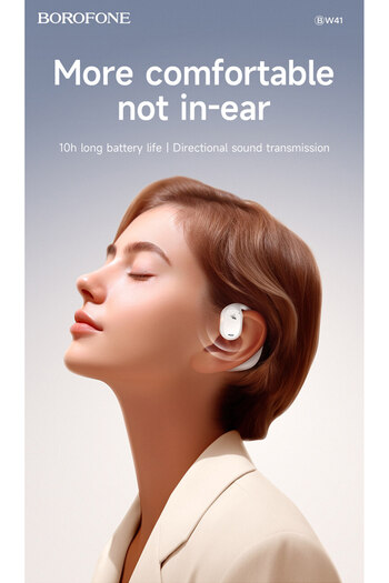 Borofone BW41 Wireless Bluetooth Headset, Mic, Touch, LED Display, 10H Battery