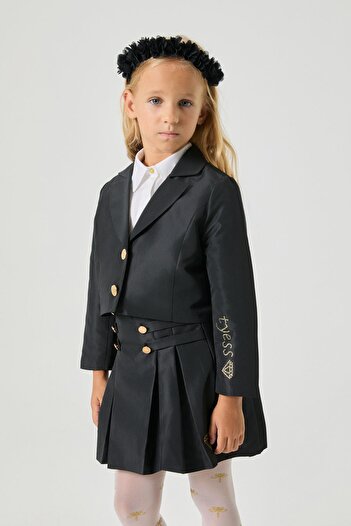 Tyess Bg Store Girl's Black Jacket