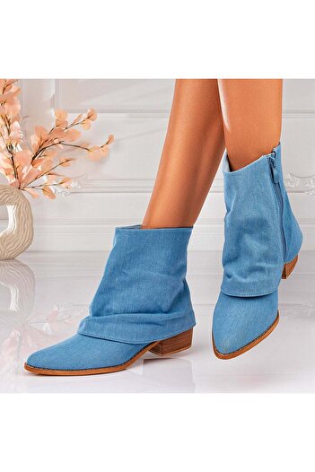 Lush Fashion Botine Dama din Denim
