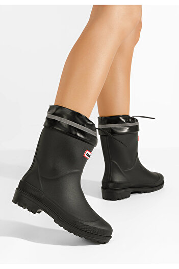 B T Shoes Černé dámske holínky Karuna