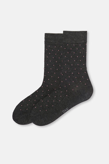 Eros Men's 2-Piece Mini Pattern Bamboo Socks