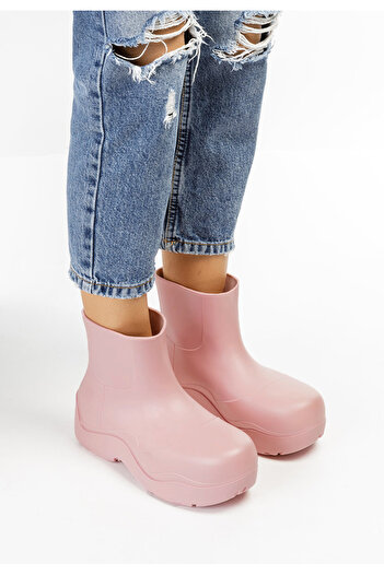 B T Shoes Pink Gretel rubber boots