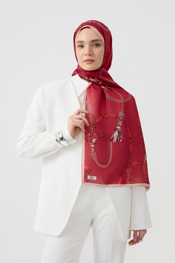Qef Cotton Twill Shawl Linkage Red