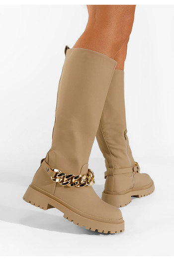 B T Shoes Μπότες για την πόλη μπεζ Adara