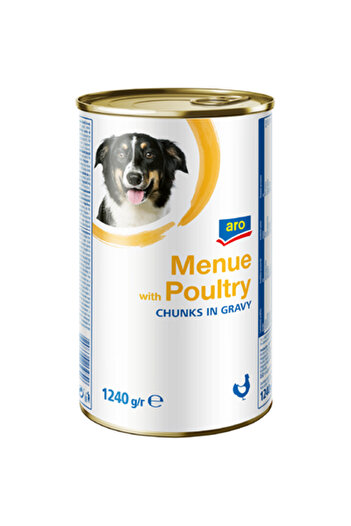 Aro Wet Dog Food with Chicken, 1.24 Kg,