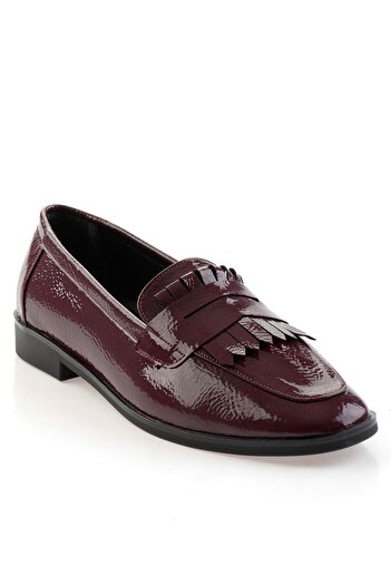 Bambi Burgundy Women's Loafer Shoes K01212011012