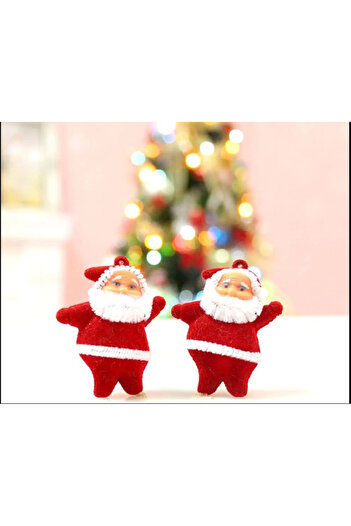PartAntalya Christmas Pine Tree Ornament Santa Claus Set of 6