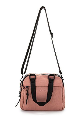 minebag Klinkır Fabric Women's Crossbody Bag Gale Pink