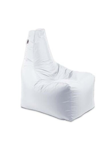 Pufrelax Fotoliu puf, Sunlounger EVO XL, umplutura de burete Memory Mix, material impermeabil, Alb