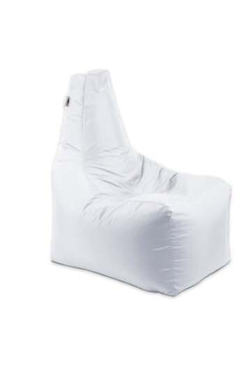 Pufrelax Fotoliu puf, Sunlounger EVO XL, umplutura de burete Memory Mix, material impermeabil, Alb