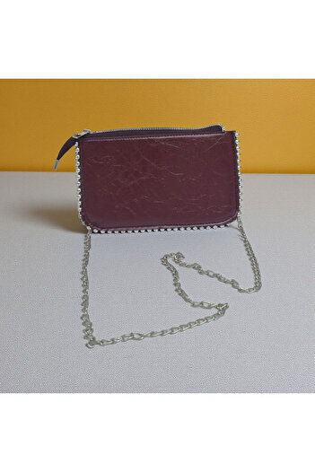 Moda fiesta Women's Shoulder and Hand Bag with Pearl Detail and Chain Strap