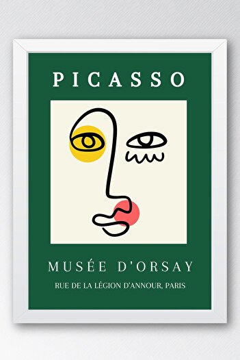 Saturn Pablo Picasso Musee D' Orsay Framed Painting - Eclectic Style Wall Decor