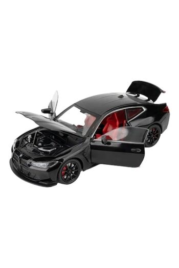 MASHASHOP Metal Mechanical Car, BMW M3 E30, Scale 1:24, Sounds, Black