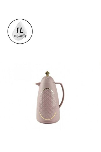 HOMEVEO Thermos For Tea or Coffee With a Capacity of 1 liter - dark pink color