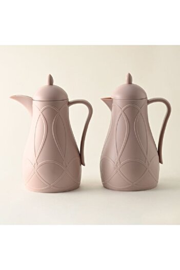 Dallaty Pink plastic flask 1L 2 pcs