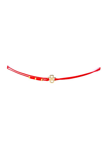 Ermara Jewelry 14K gold cut clover bracelet